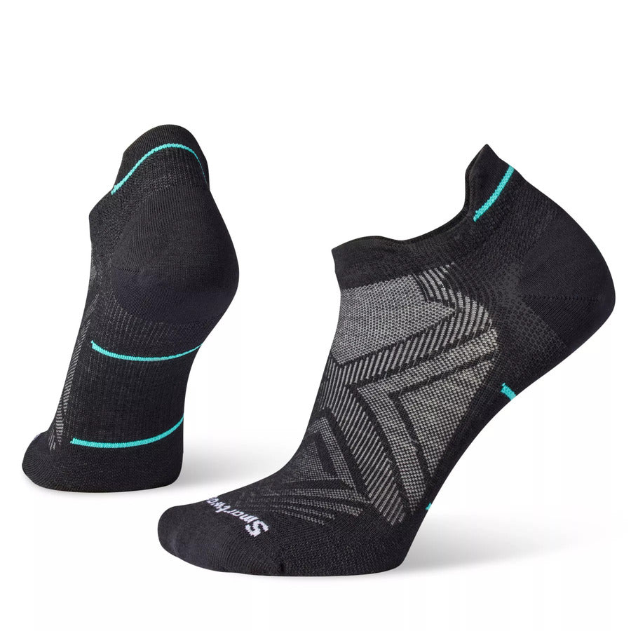 Smartwool Run Zero Cushion Socks | Low Ankle Length | Black | Womens
