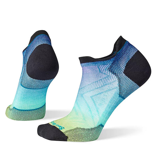 Smartwool Run Zero Cushion Socks | Low Ankle Length | Ombre Print Capri | Womens