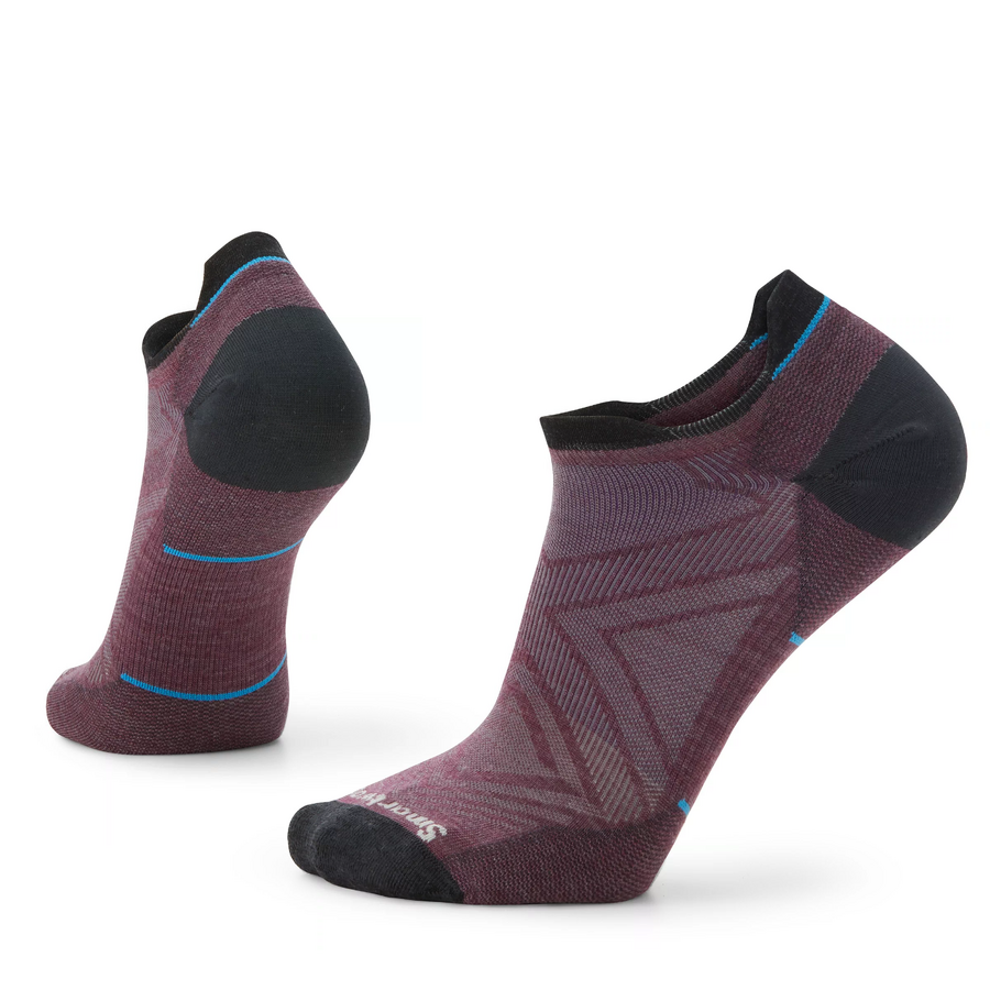 Smartwool Run Zero Cushion Socks | Low Ankle Length | Charcoal | Womens