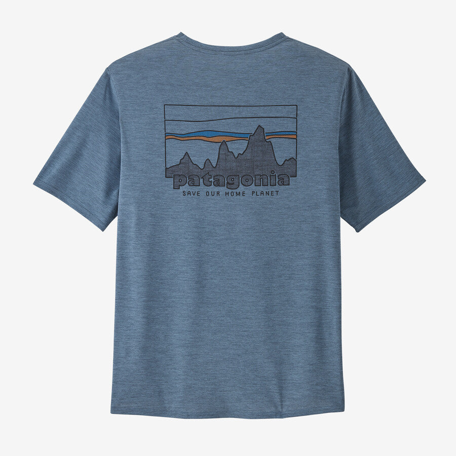 Patagonia Capilene Cool Daily Graphic Shirt | '73 Skyline: Utility Blue X -Dye | Mens