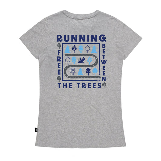 The Trail Co. Casual Tee | Grey Running Free | Womens