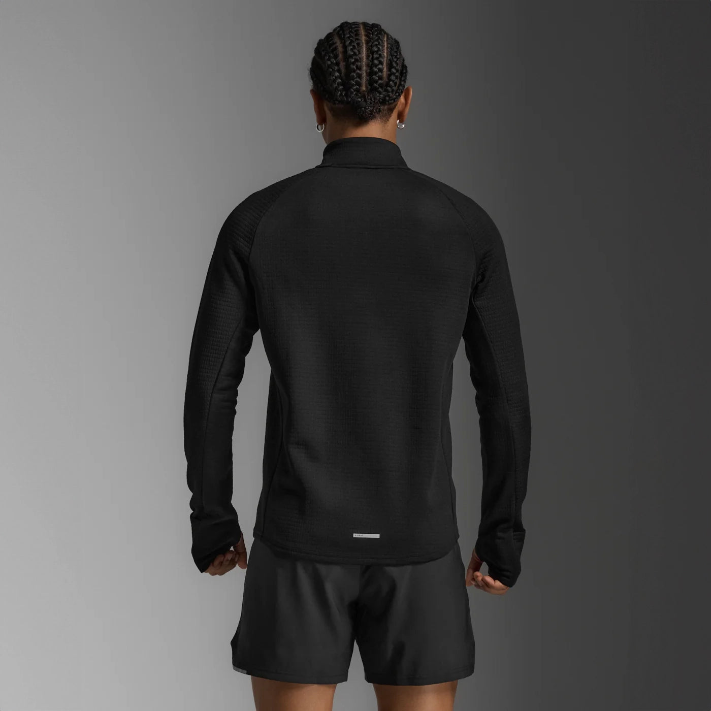 2XU Ignition Hyper-Haptic 1/4 Zip Fleece | Black / Silver Reflective | Mens