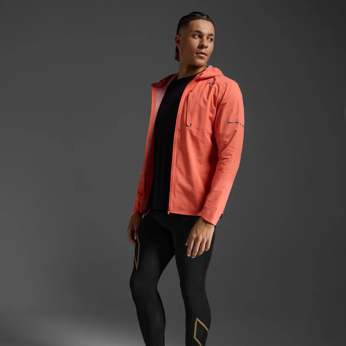 2XU Ignition Shield Jacket | Ember / Black Reflective | Mens