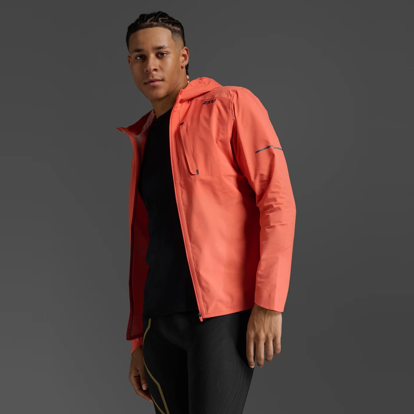 2XU Ignition Shield Jacket | Ember / Black Reflective | Mens