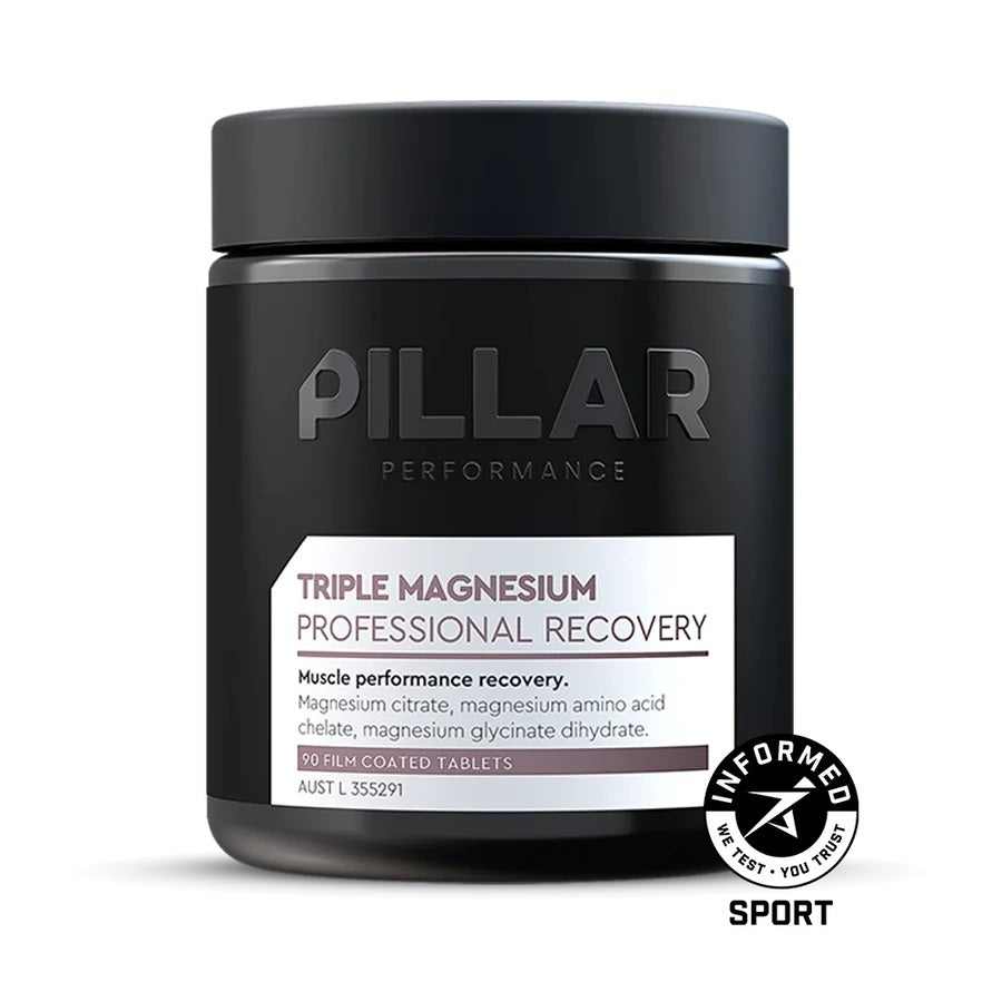 Pillar Performance | Triple Magnesium Professional Recovery | 90 Tablets