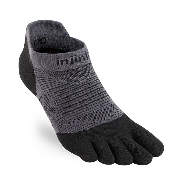 Injinji Run Sock | Lightweight | No Show | Black