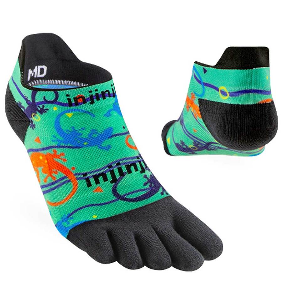 Injinji Run Sock | Lightweight | No Show | Tropic