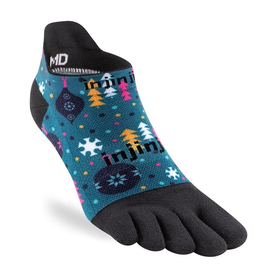 Injinji Run Sock | Lightweight | No-Show Tab | Dazzle