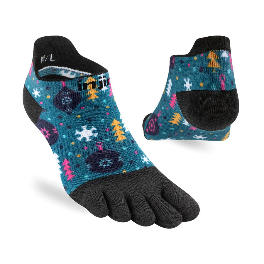 Injinji Run Sock | Lightweight | No-Show Tab | Dazzle