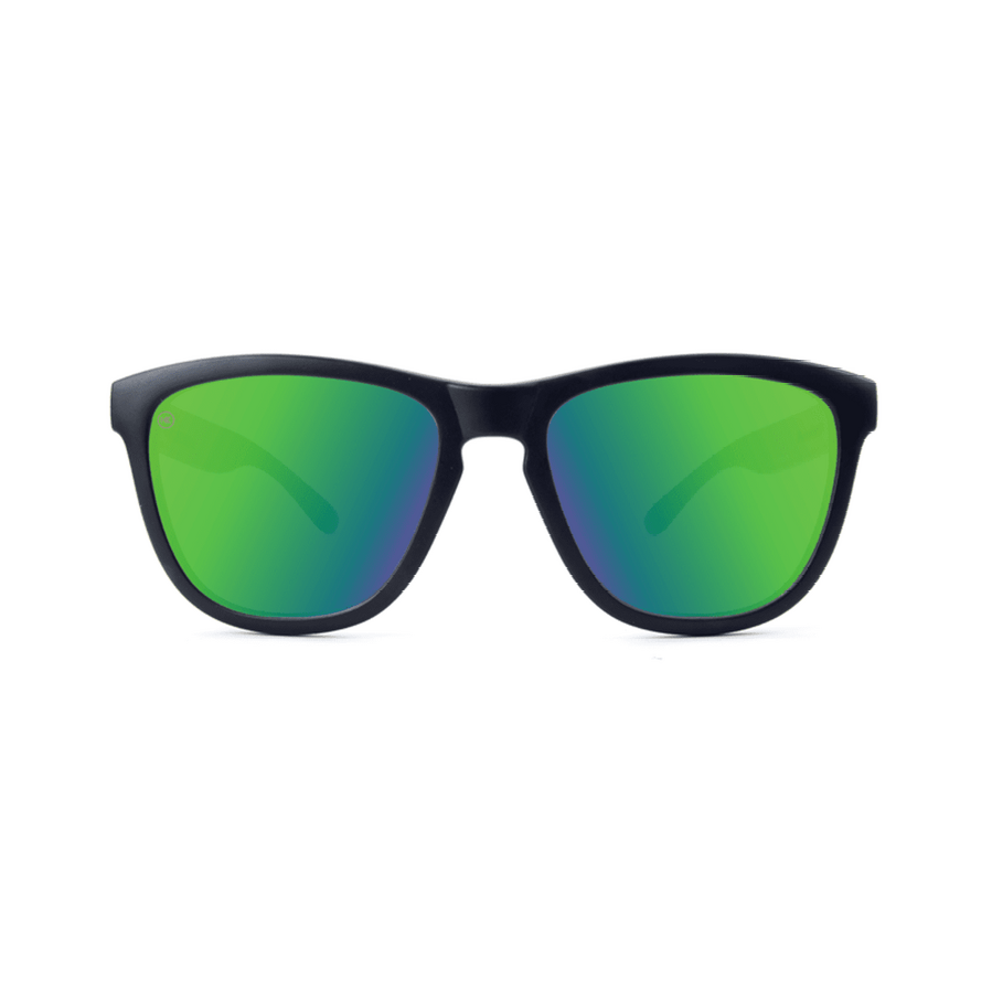 Knockaround Sunglasses | Premiums | Black / Green Moonshine