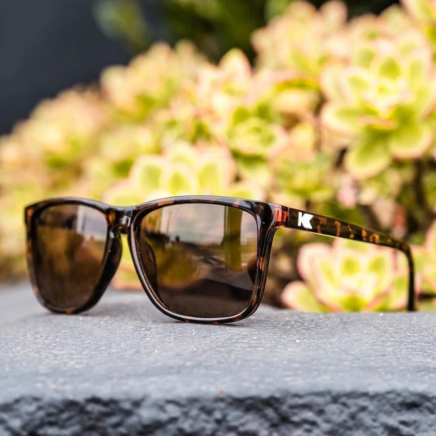 Knockaround Sunglasses | Fast Lanes | Glossy Tortoise Shell / Amber