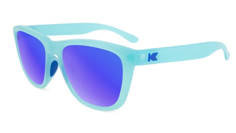 Knockaround Sunglasses | Premiums Sport | Icy Blue / Moonshine