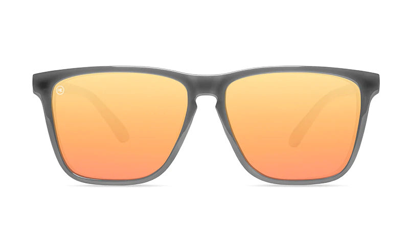 Knockaround Sunglasses | Fast Lanes Sport | Jelly Grey / Peach