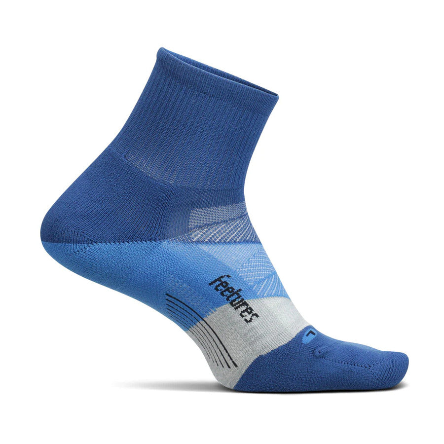 Feetures Elite | Light Cushion | Quarter Length | Buckle Up Blue