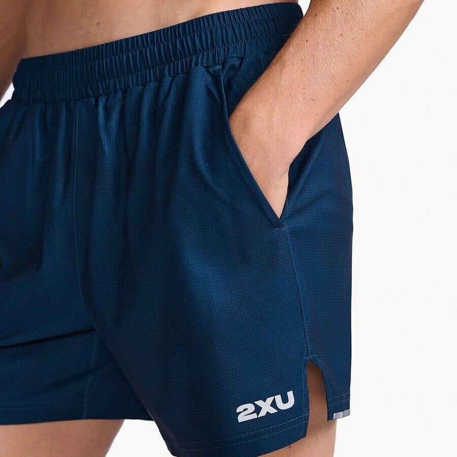 2XU Aero 5 Inch Shorts | Halftone Camo / Silver Reflective | Mens