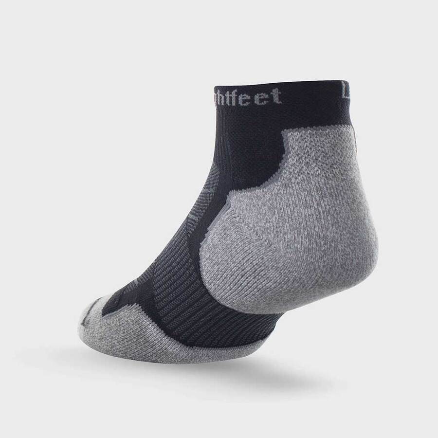 Lightfeet Evolution Sock | Midweight | Mini Crew | Black
