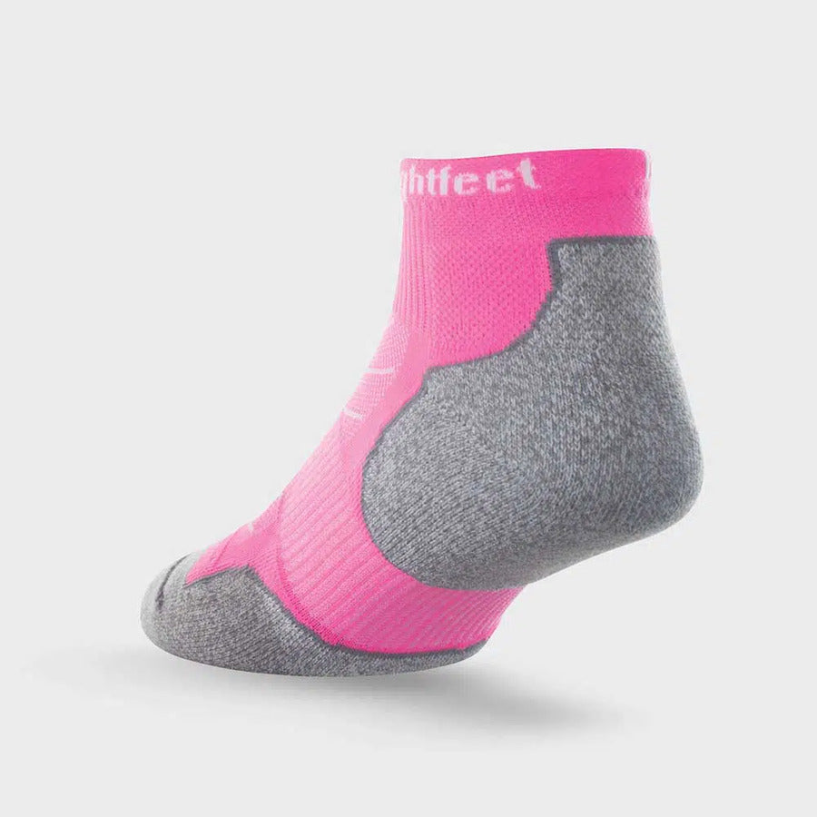 Lightfeet Evolution Sock | Midweight | Mini Crew | Fluro Pink