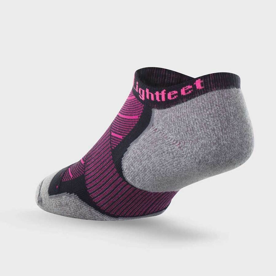 Lightfeet Evolution Socks | Midweight | Mini | Black / Fluro Pink