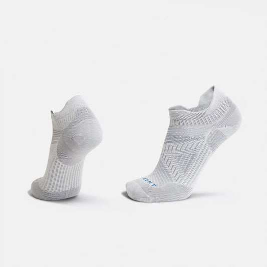 Le Bent Run Sock | Zero Cushion | Micro Tab | White
