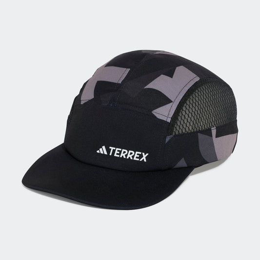 adidas Terrex 5 Panel Graphic Cap | Black / Carbon / White