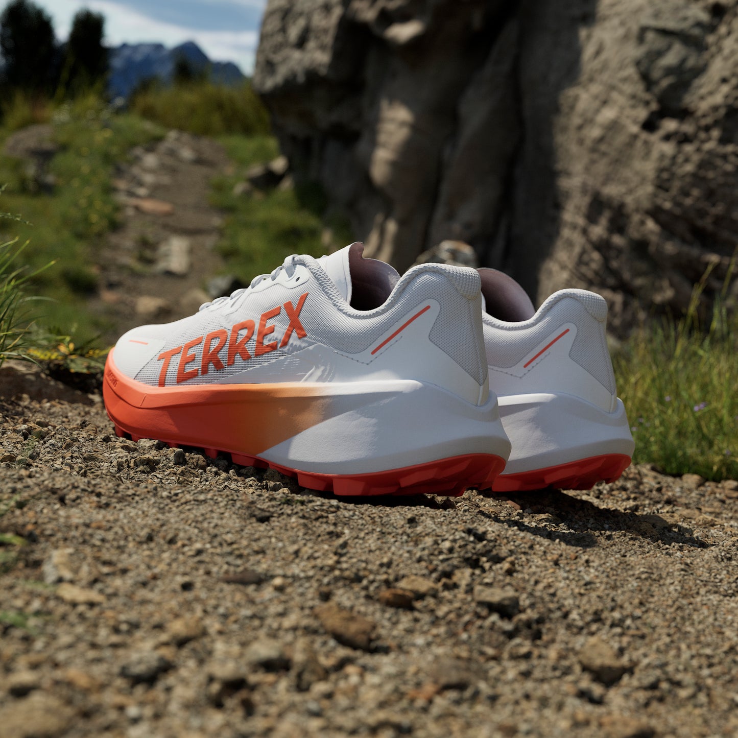 adidas Terrex Agravic 3 | Cloud White / Semi Impact Orange / Dash Grey | Mens