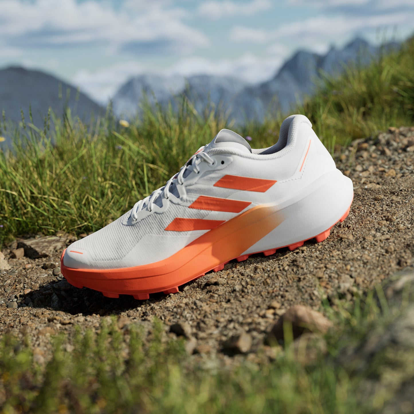 adidas Terrex Agravic 3 | Cloud White / Semi Impact Orange / Dash Grey | Mens