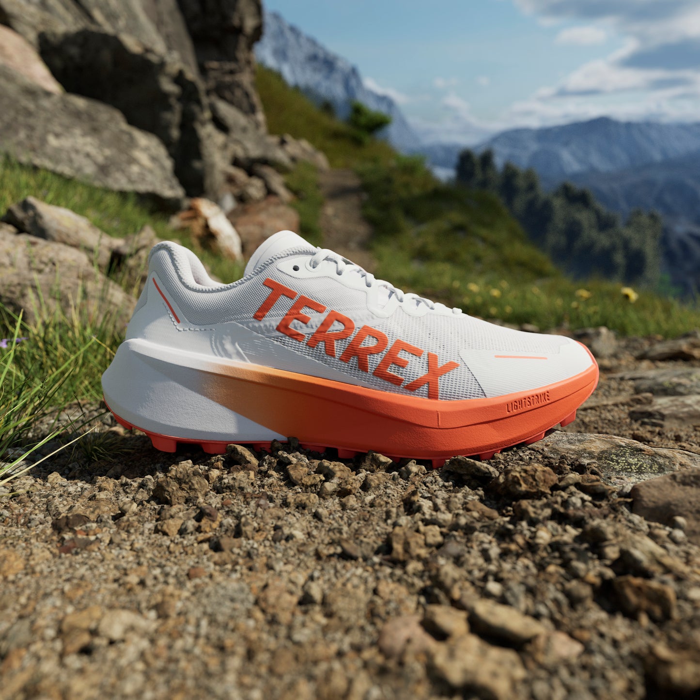 adidas Terrex Agravic 3 | Cloud White / Semi Impact Orange / Dash Grey | Mens