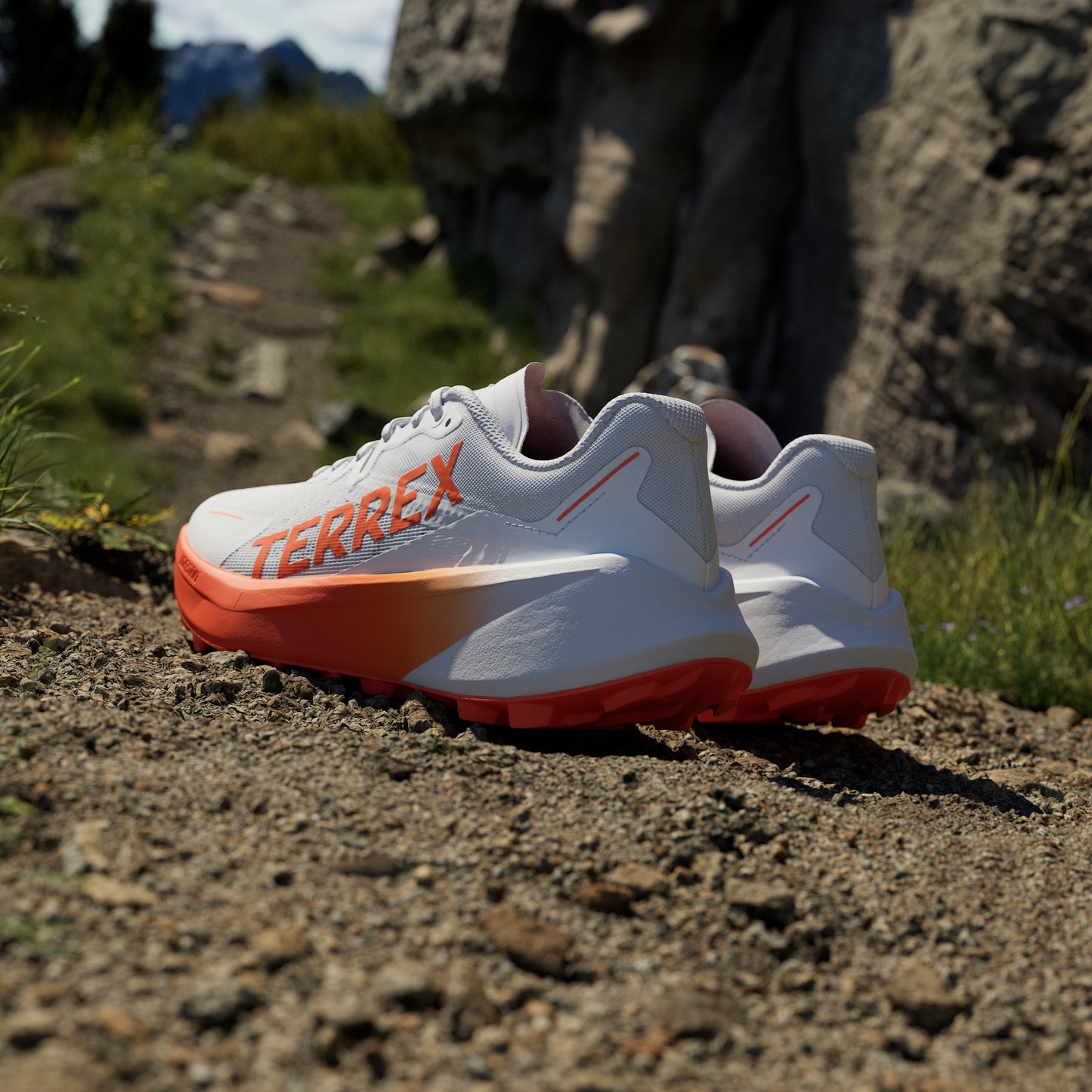 adidas Terrex Agravic 3 | Cloud White / Semi Impact Orange / Dash Grey | Womens