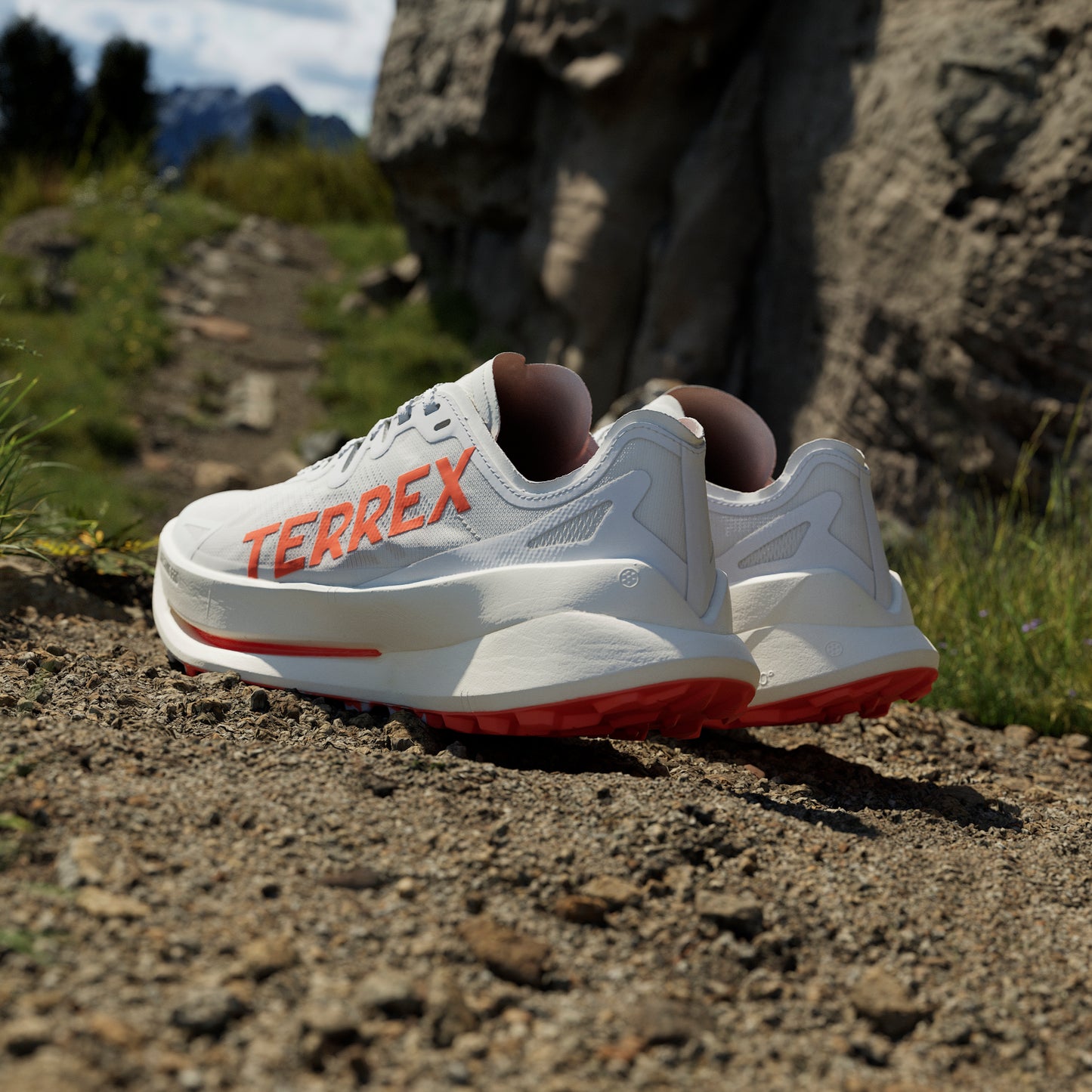 adidas Terrex Agravic Speed Ultra | Cloud White / Impact Orange / Dash Grey | Mens