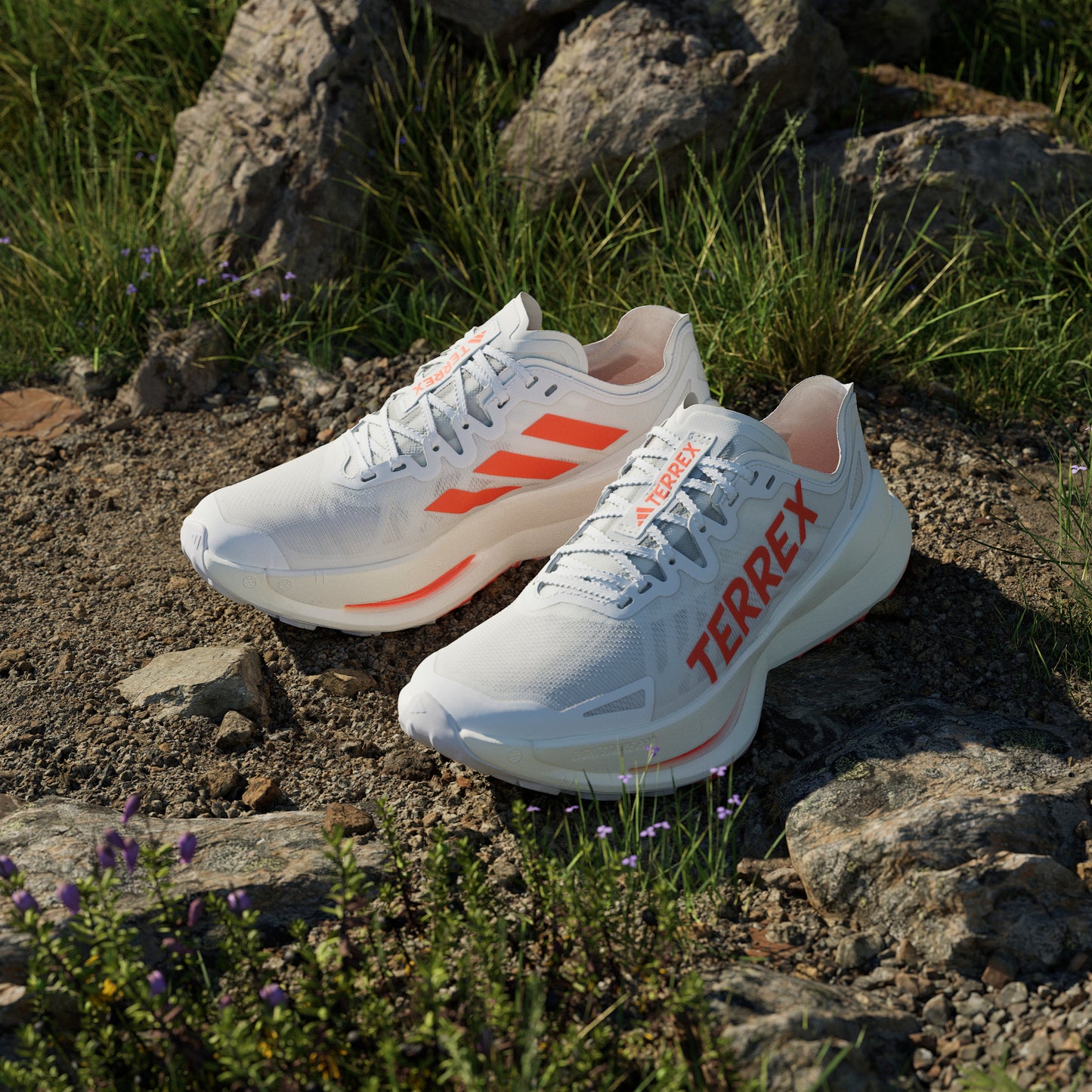 adidas Terrex Agravic Speed Ultra | Cloud White / Impact Orange / Dash Grey | Mens