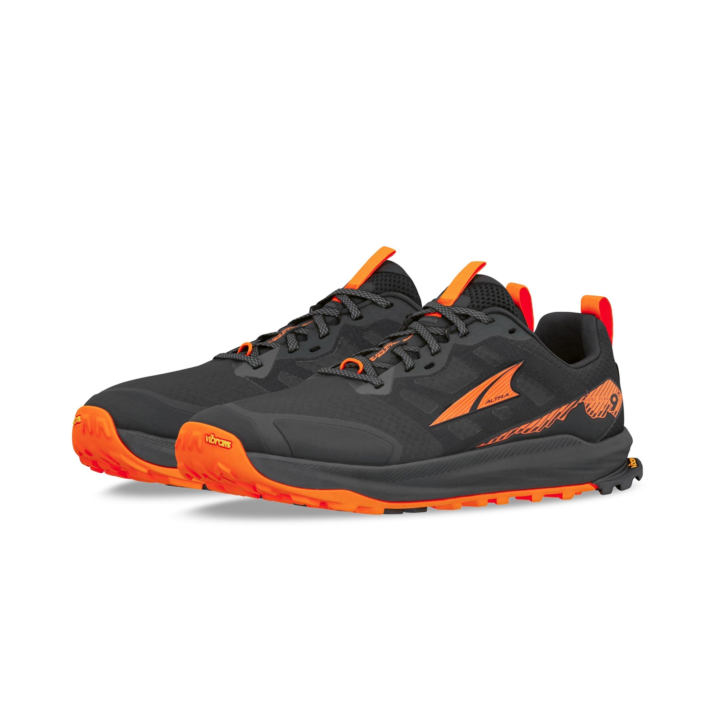 Altra Lone Peak 9+ | Black / Orange | Mens