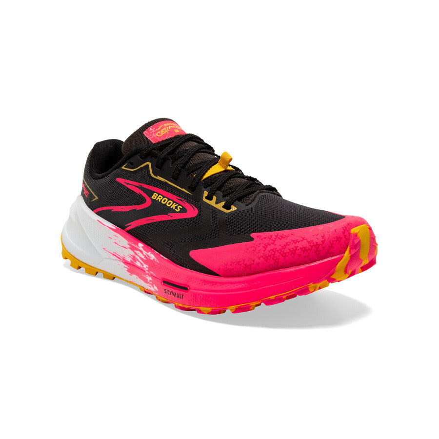 Brooks Catamount 3 | Black / Diva Pink / Lemon | Womens