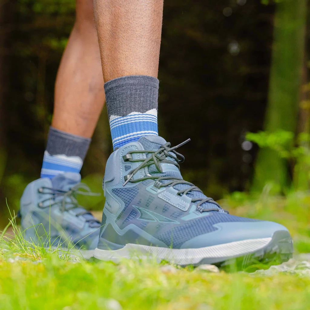 Feetures Trail | Max Cushion | Mini-Crew | Blue Ridge Charcoal