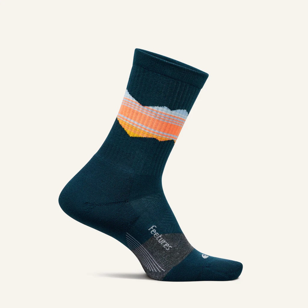 Feetures Trail | Max Cushion | Mini-Crew | Blue Ridge Navy