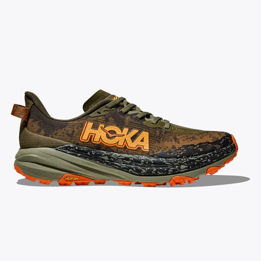 Hoka Speedgoat 6 Wide | Antique Olive / Squash | Mens