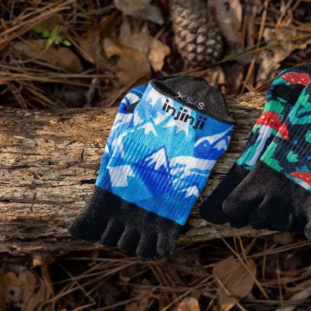 Injinji Run Sock | Lightweight | No Show | Glacier | Womens