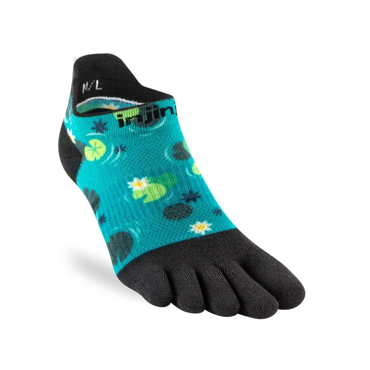 Injinji Run Sock | Lightweight | No Show | Lilypad | Womens