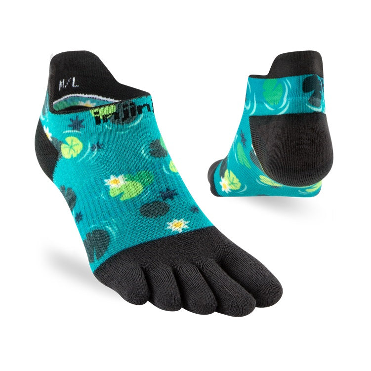 Injinji Run Sock | Lightweight | No Show | Lilypad | Womens