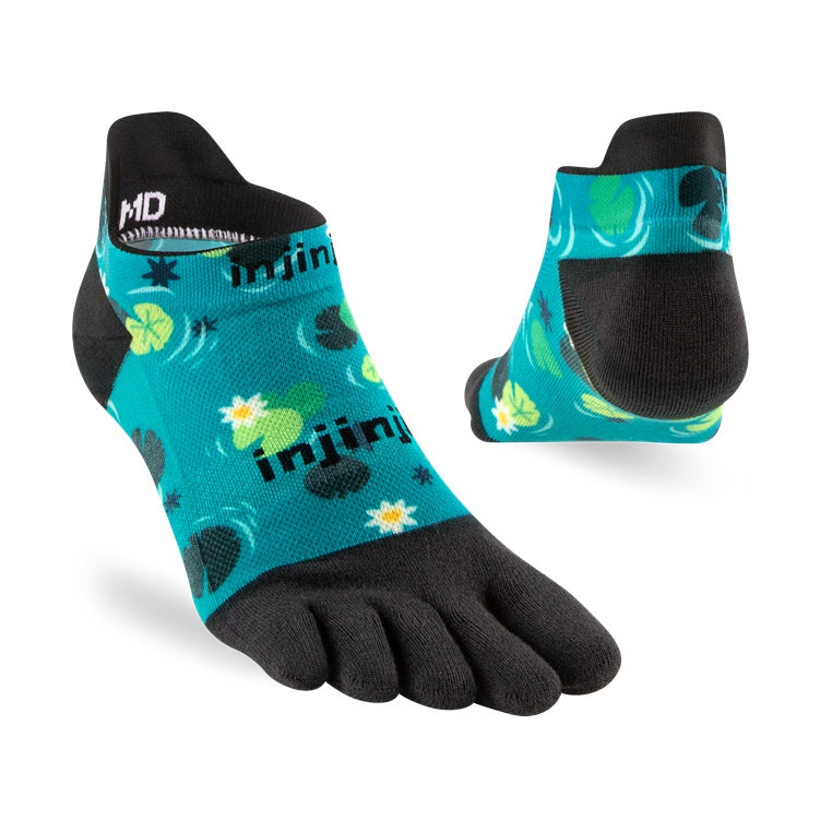 Injinji Run Sock | Lightweight | No Show | Lilypad