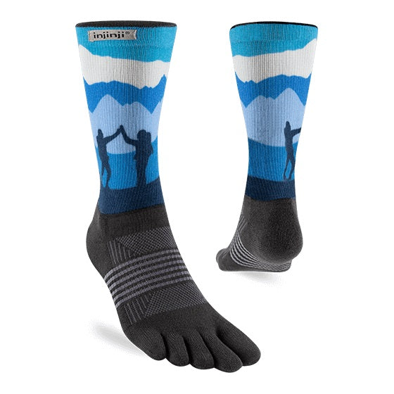 Injinji Trail Sock | Midweight | Crew Length | Denali | Womens