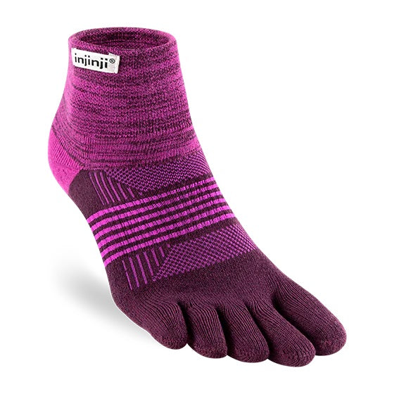 Injinji Trail Sock | Midweight | Mini-Crew | Violet | Womens