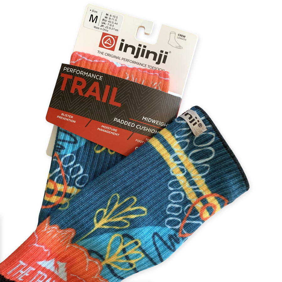 Injinji Trail Sock | Midweight | Crew Length | Wanderlust