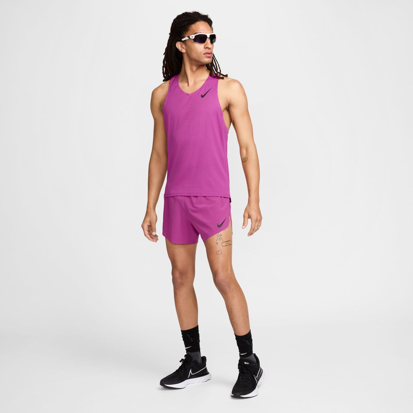 Nike AeroSwift Shorts | Hot Fuchsia / Black | Mens