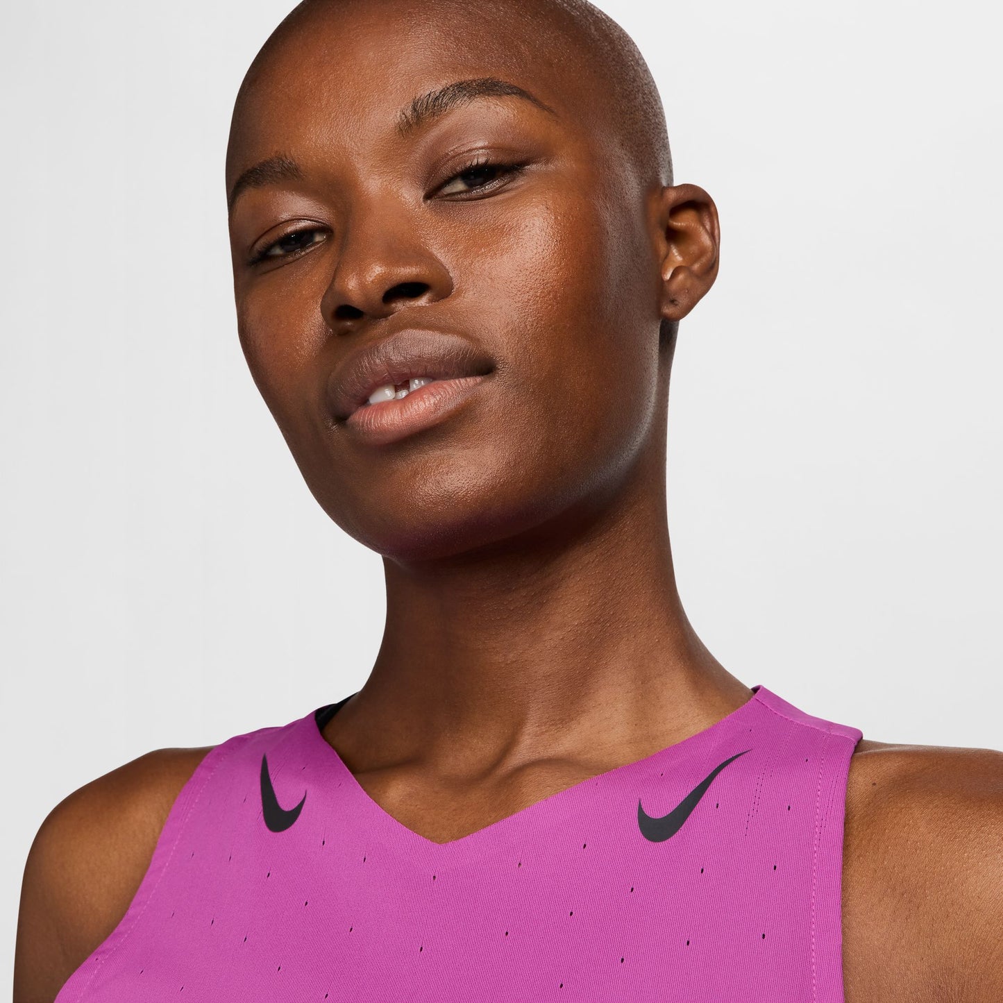 Nike AeroSwift Singlet | Hot Fuchsia / Black | Womens