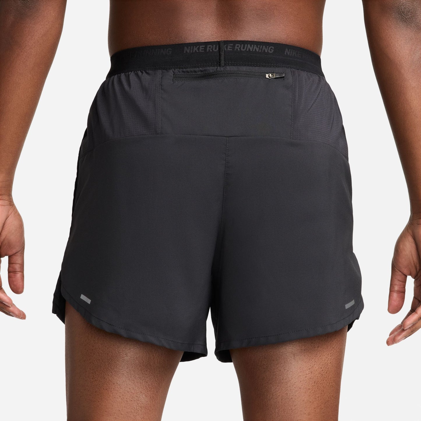 Nike Stride 5" Shorts | Black / Reflective Silver | Mens