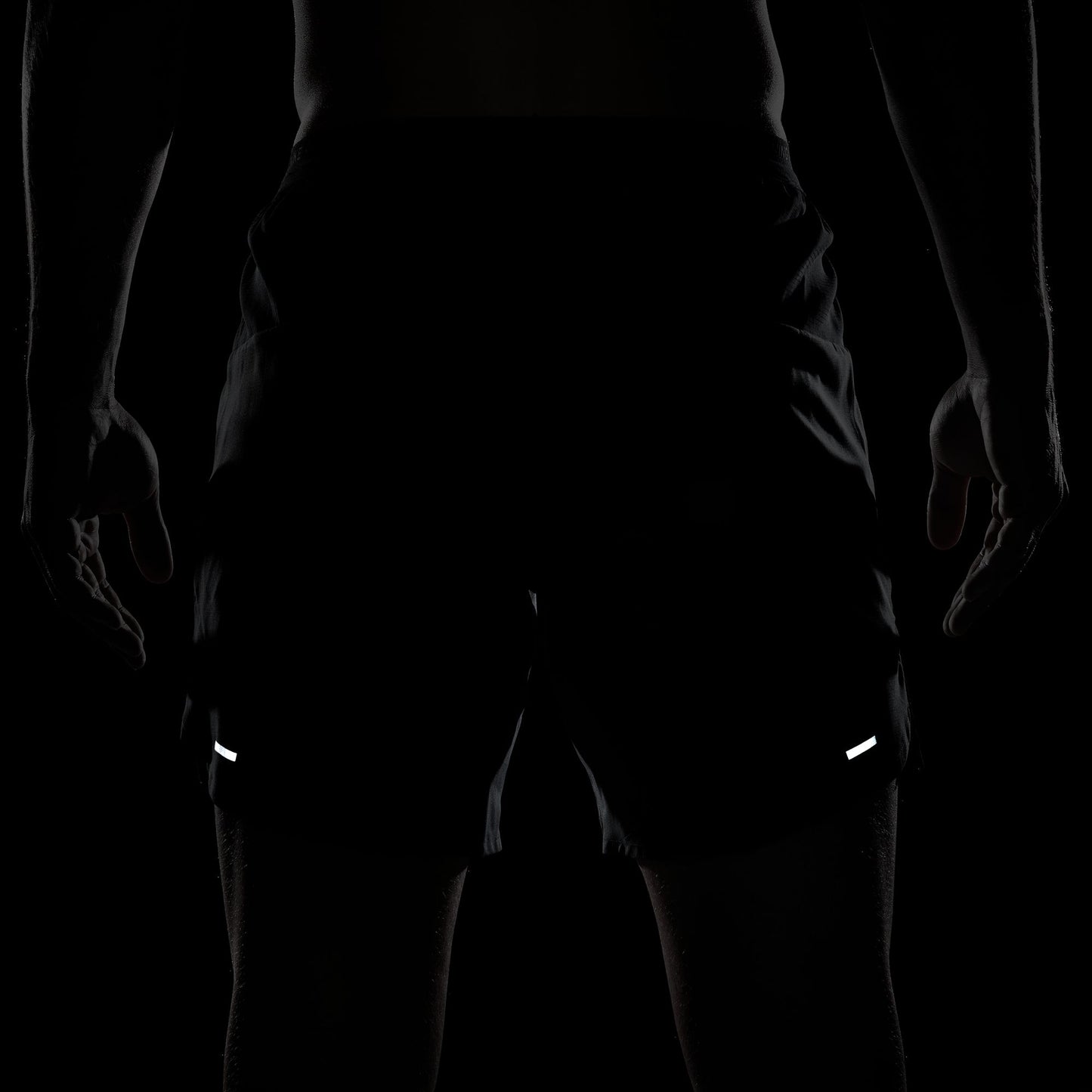 Nike Stride 7" Shorts | Black / Reflective Silver | Mens