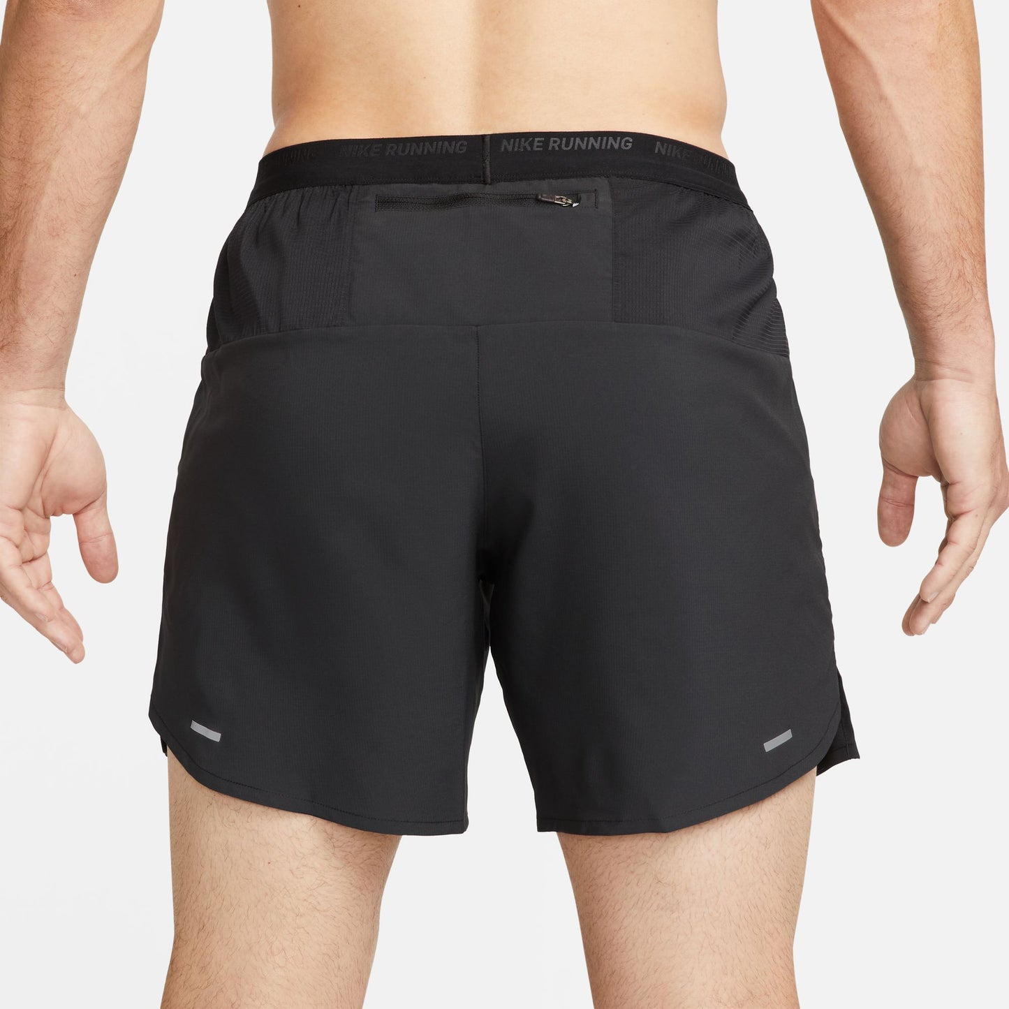 Nike Stride 7" Shorts | Black / Reflective Silver | Mens