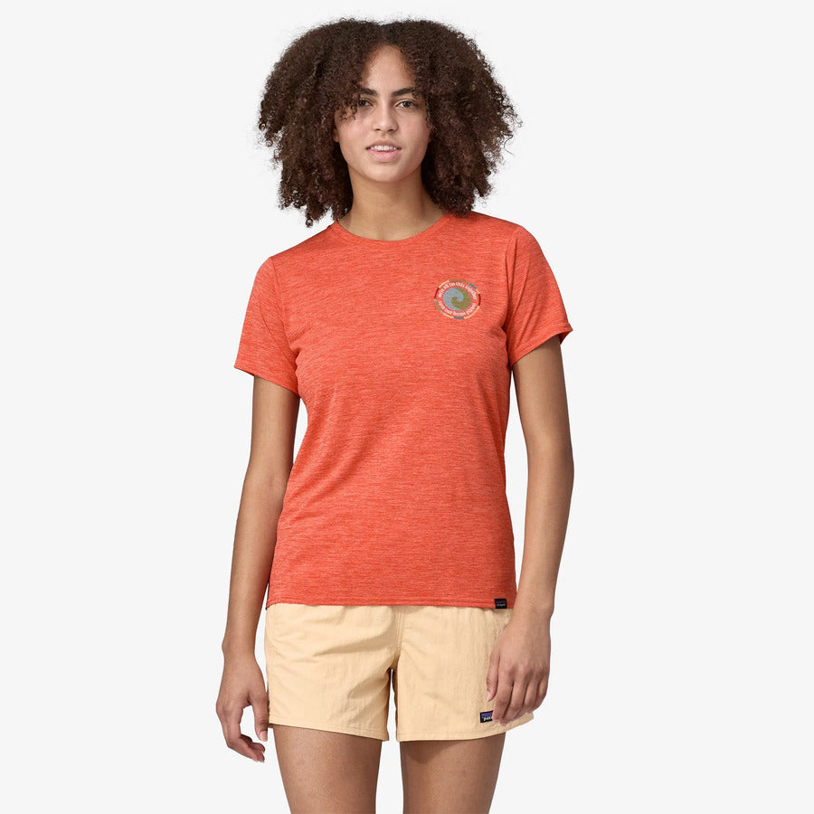 Patagonia Capilene Cool Daily Graphic Shirt | Unity Fitz: Pimento Red X-Dye | Womens