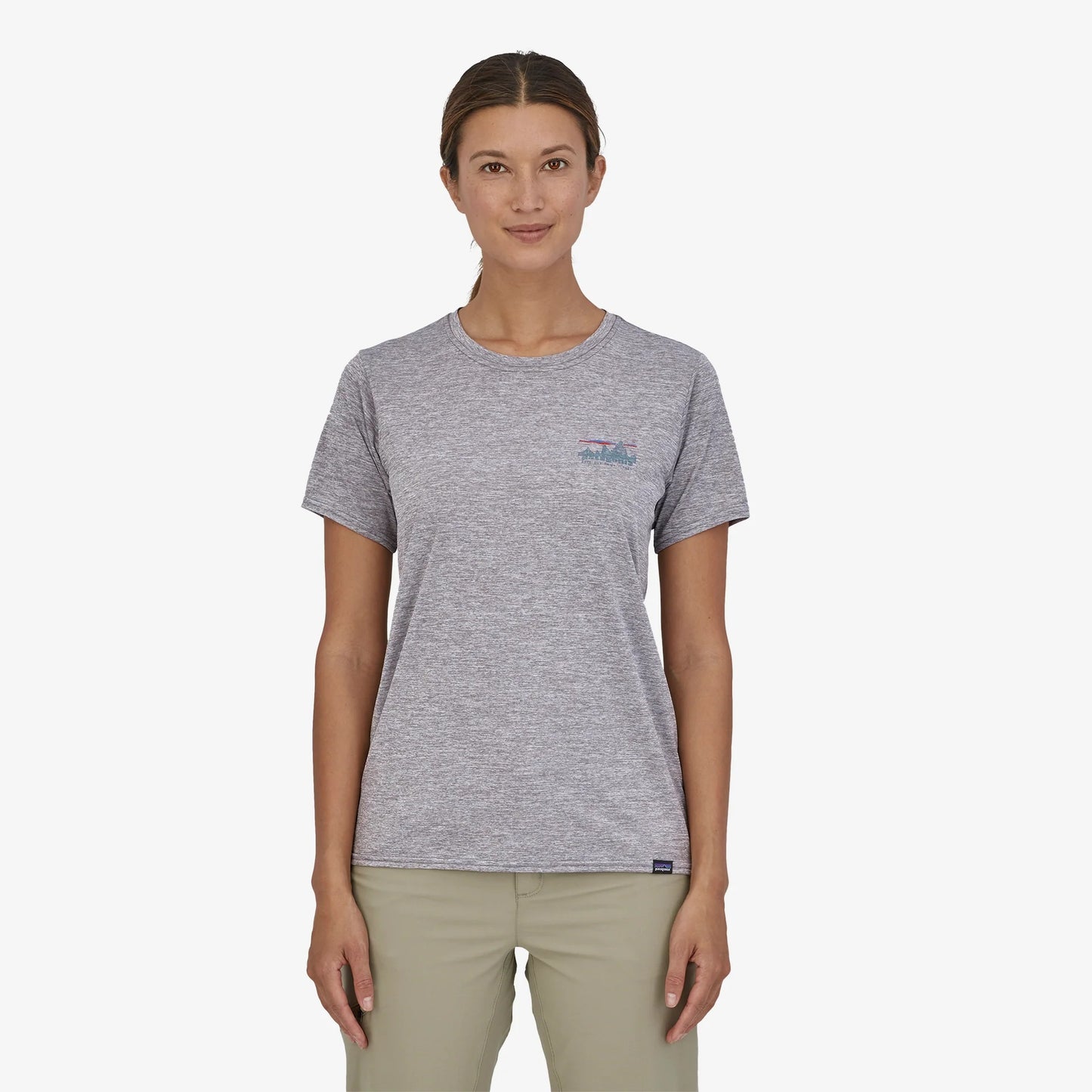 Patagonia Capilene Cool Daily Graphic Shirt | '73 Skyline: Feather Grey | Womens