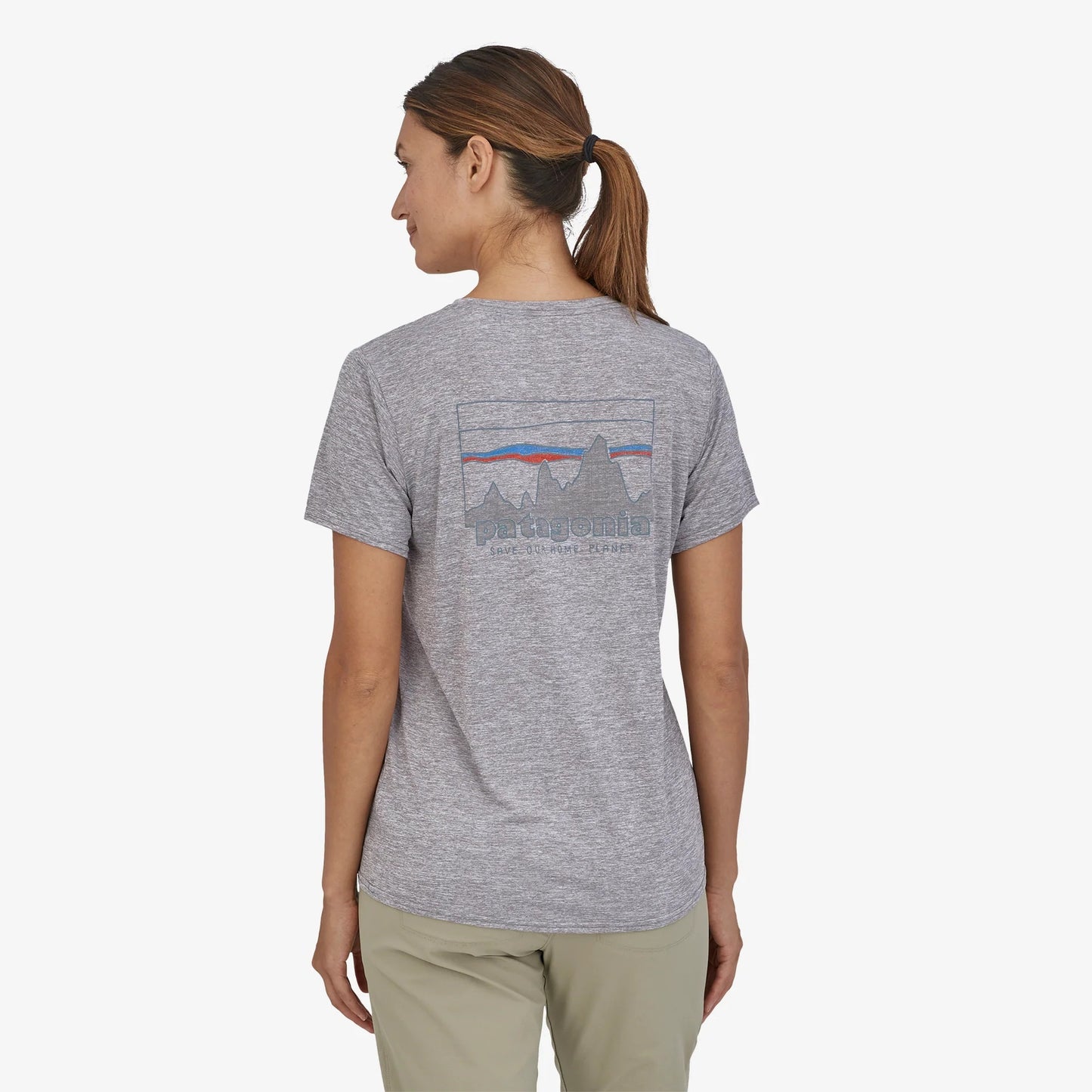 Patagonia Capilene Cool Daily Graphic Shirt | '73 Skyline: Feather Grey | Womens